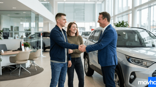 A car salesman explaining does honda offer military discount