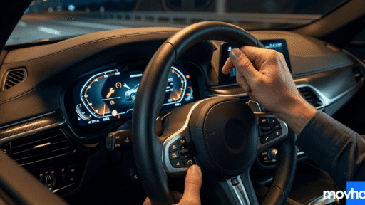 A driver demonstrating how to reset a honda accord oil light