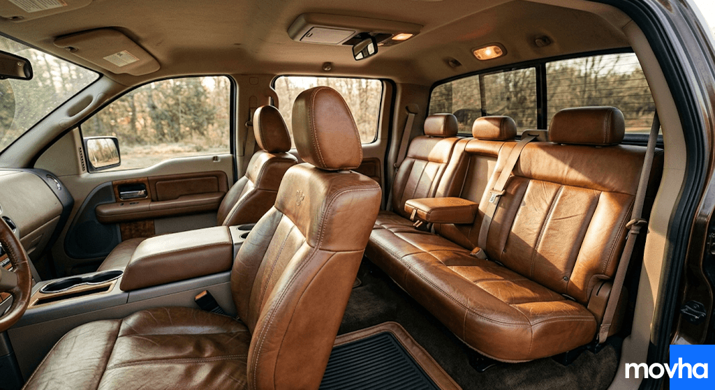 A truck interior showing does the 2006 ford f-150 lariat have factory subwoofer
